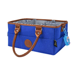Baby Diaper Caddy Organizer Large Tote - Baby Diaper Organizer Caddy Perfect for Nursery Changing Table New Born Shower Car Storage Basket or Moving Room to Room - Boy or Girl